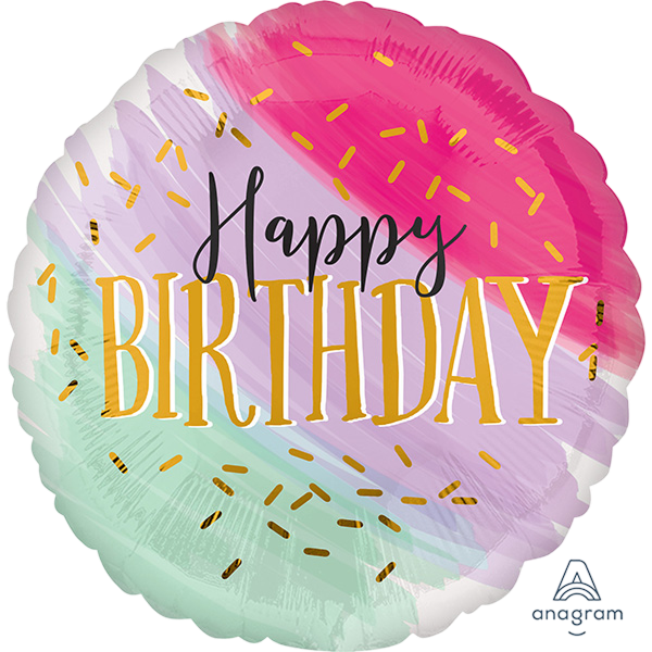 Jumbo Water Color Birthday